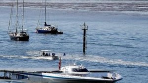 Solar powered ship Turanor Planet Solar stops in Cairns