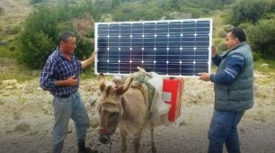 Portable solar panels for Turkish nomads