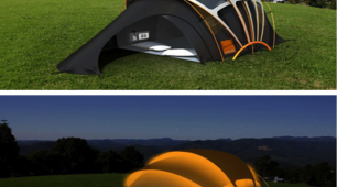 Solar powered tent – providing energy outdoors