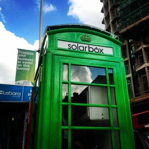 Solarbox transforming London’s iconic red phone booths into solar chargers