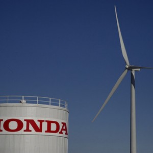 Wind Turbine Farm To Power Honda Car Plant