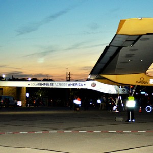 Solar powered plane completes first leg of round-the-world trip