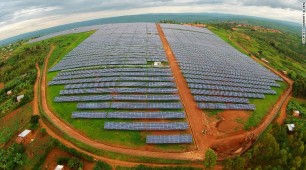 Africa-shaped solar plant lights up Rwanda