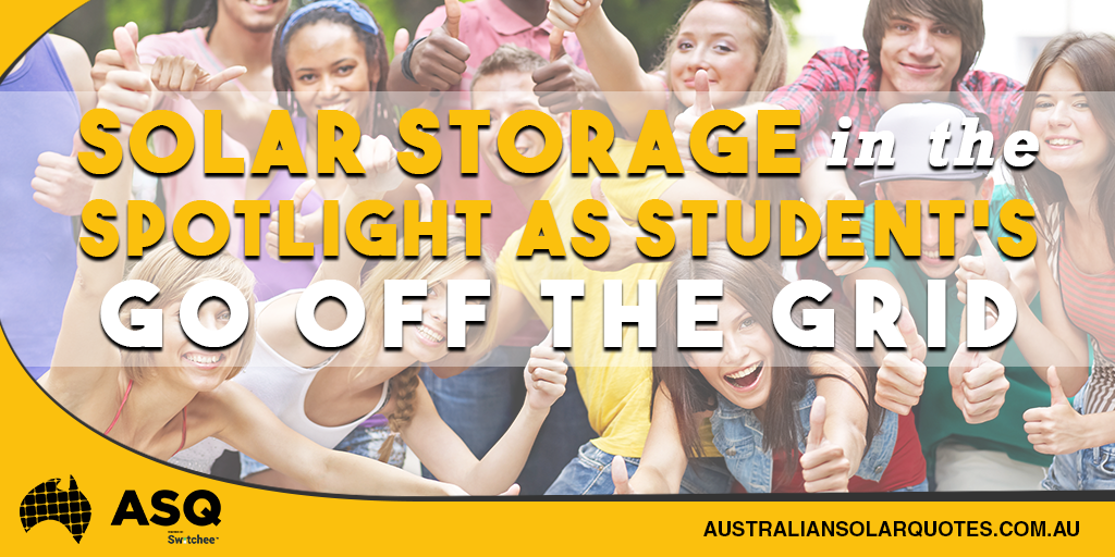 TW Infographic News - Solar Storage in the Spotlight as Student’s Go Off the Grid