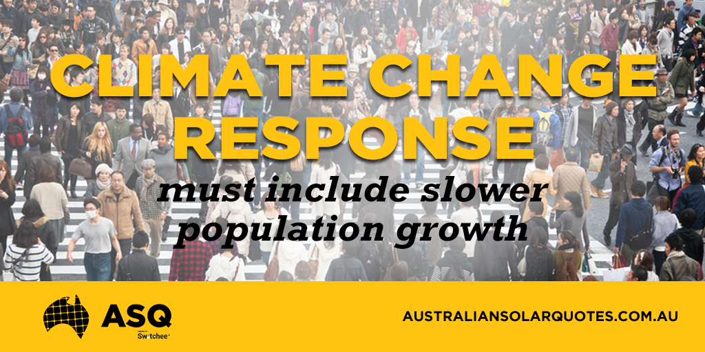 Population's effect on climate change