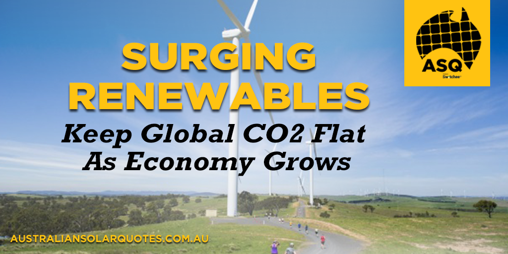 renewables working to combat Co2