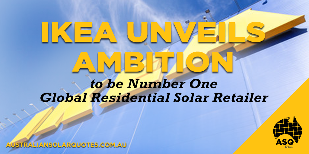 IKEA 's push to be no. one in residential solar