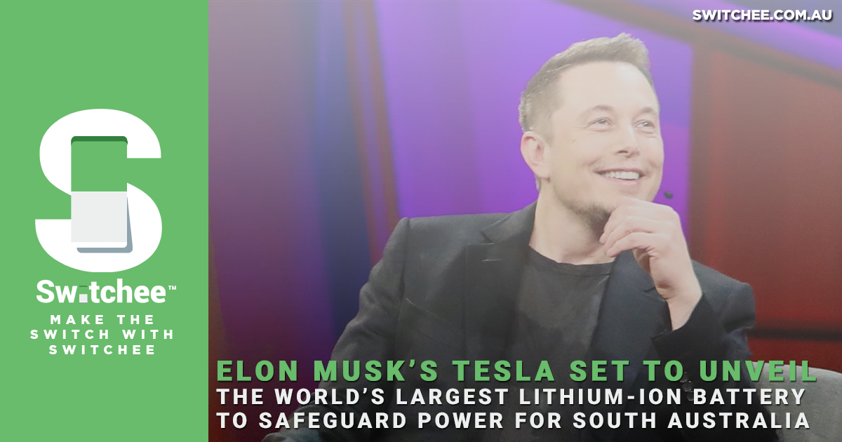 Tesla to unveil the world's largest lithium-ion battery in SA