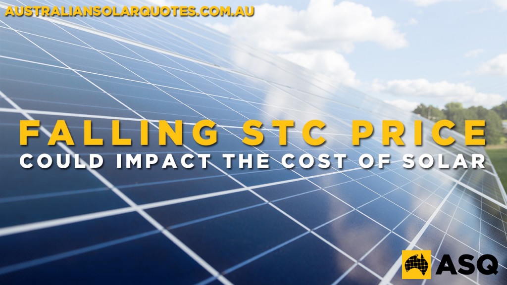 Falling STC price could impact the cost of solar