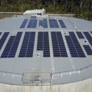 Solar & Tesla Powerpack cleaning Logan City’s water