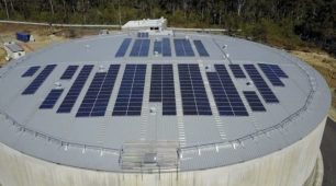 Solar & Tesla Powerpack cleaning Logan City’s water